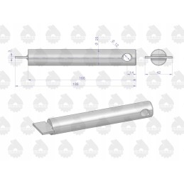 Upper hitch bracket pin c 360 original u