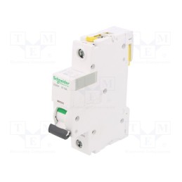 1 pcs x SCHNEIDER ELECTRIC - A9F06116 - Circuit breaker, 230VAC, Inom: 16A, Poles: 1, Charact: B, 10kA, IP20