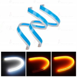 2in1 LED daytime running lights floating turn signal 60