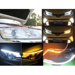 2in1 LED daytime running lights floating turn signal 60