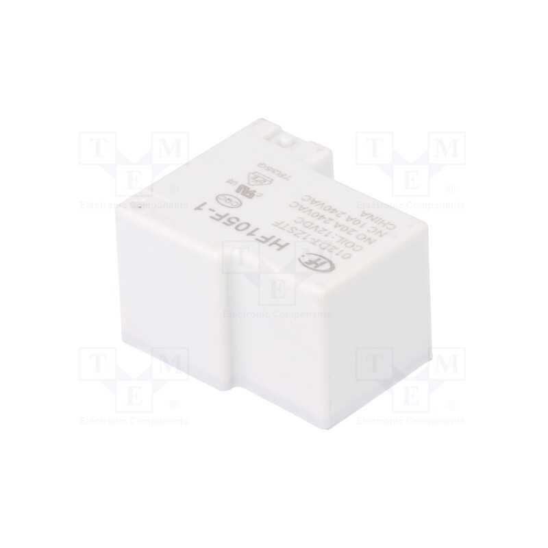 1 pcs x HONGFA RELAY - HF105F-1/012DT-1ZSTF - Relay: electromagnetic, SPDT, Ucoil: 12VDC, 20A, Ucoil min: 9VDC