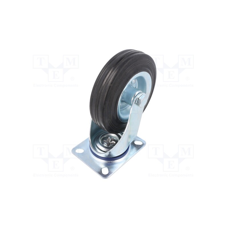1 pcs x COLSON - JPSM 1251 2100 - Transport wheel, Ø: 125mm, W: 38mm, H: 156mm, torsional, 120kg, SM