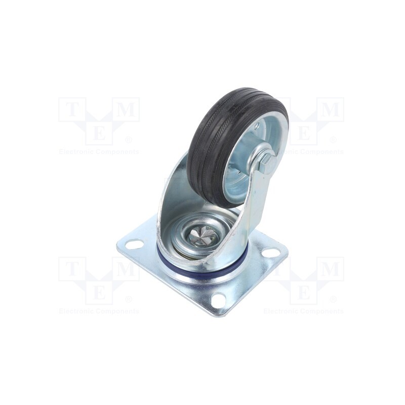 1 pcs x COLSON - JPSM 0801 2100 - Transport wheel, Ø: 80mm, W: 25mm, H: 105mm, torsional, 50kg, rubber