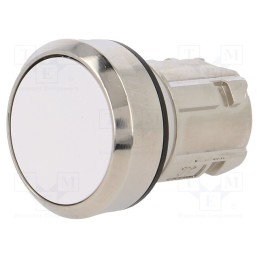 1 pcs x SIEMENS - 3SU1050-0AA60-0AA0 - Switch: push-button, 22mm, Stabl.pos: 2, white, none, IP67, flat