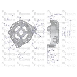 Alternator front cover 0123510074ex new type