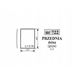 Pronar 722 lower windshield