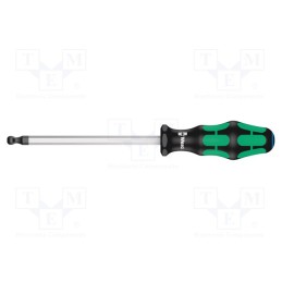 1 pcs x WERA - 5022825001 - Screwdriver, hex key,spherical, HEX 8mm, Blade length: 150mm