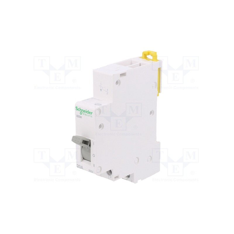 1 pcs x SCHNEIDER ELECTRIC - A9E18073 - Module: pushbutton switch, 250VAC, 20A, IP20, Contacts: SP3T, ACTI9
