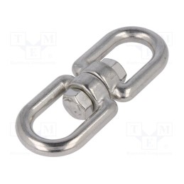 1 pcs x KRAFTBERG - KRET-10-A4 - Swivel, acid resistant steel A4, for rope, L: 115mm, 10mm