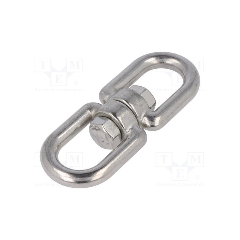1 pcs x KRAFTBERG - KRET-10-A4 - Swivel, acid resistant steel A4, for rope, L: 115mm, 10mm
