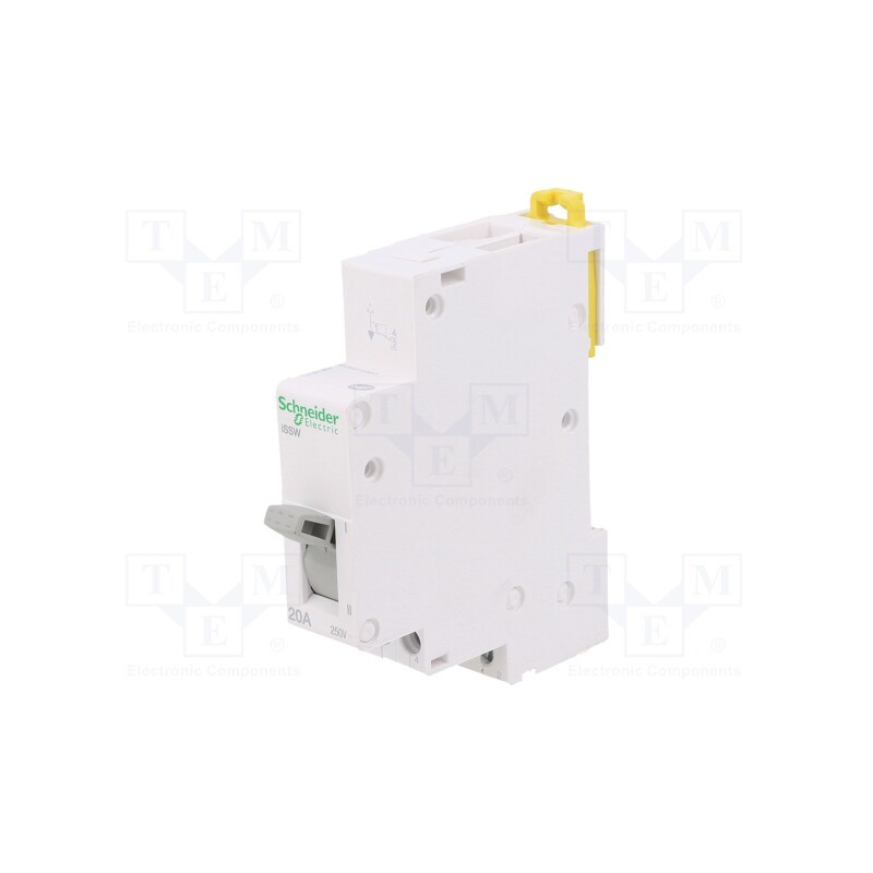 1 pcs x SCHNEIDER ELECTRIC - A9E18070 - Module: pushbutton switch, 250VAC, 20A, IP20, Contacts: SPDT, ACTI9