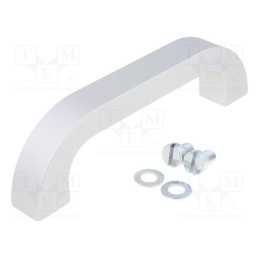 1 pcs x MENTOR - 3312.1401 - Handle, aluminium, grey, H: 45mm, L: 164mm, W: 20mm