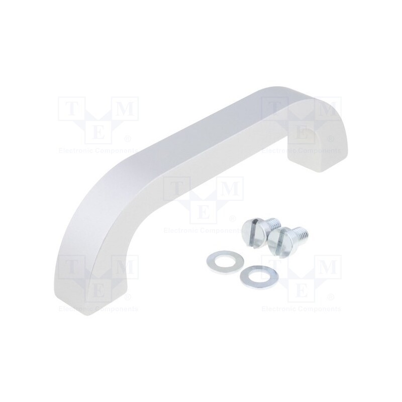 1 pcs x MENTOR - 3312.1401 - Handle, aluminium, grey, H: 45mm, L: 164mm, W: 20mm