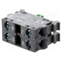 1 pcs x ABB - 1SFA611610R1002 - Contact block, 22mm, front fixing, Contacts: NO x2