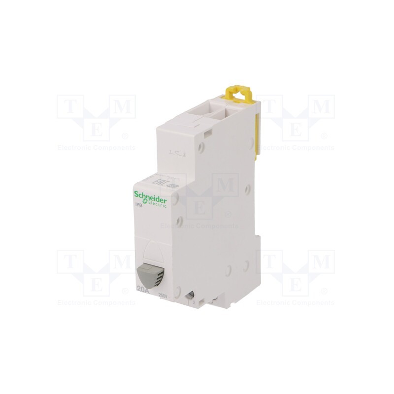 1 pcs x SCHNEIDER ELECTRIC - A9E18032 - Module: pushbutton switch, 250VAC, 20A, for DIN rail mounting