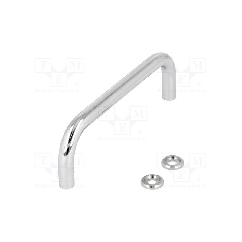 1 pcs x ELESA+GANTER - GN 425-10-235-CR - Handle, chromium plated steel, chromium plated, H: 43mm, Ø: 10mm