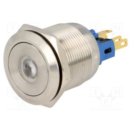 1 pcs x ONPOW - GQ22-11ZD/Y/24V - Switch: vandal resistant, Pos: 2, SPST-NO + SPST-NC, 3A/220VAC