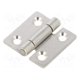 1 pcs x ELESA+GANTER - GN 136-NI-30-30-C - Hinge, Width: 30mm, stainless steel, H: 30mm, Holes pitch: 18/18mm