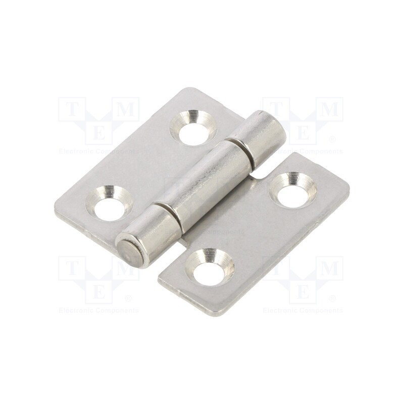 1 pcs x ELESA+GANTER - GN 136-NI-30-30-C - Hinge, Width: 30mm, stainless steel, H: 30mm, Holes pitch: 18/18mm