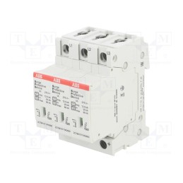 1 pcs x ABB - OVR T1-T2 3L 12.5-275S P QS - Surge arrestor, Type 1+2, Poles: 3, In 8/20us: 80kA, -40÷80°C, IP20