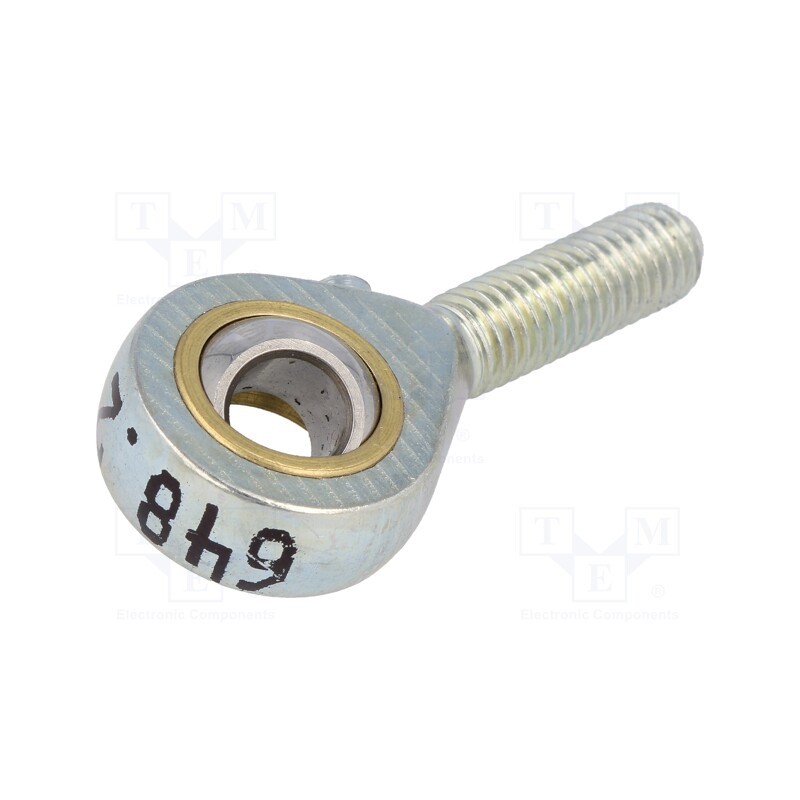 1 pcs x ELESA+GANTER - GN 648.2-8-M8-N - Ball joint, 8mm, M8, 1.25, right hand thread,outside, brass,steel