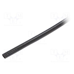 100 m x SYNFLEX - 3110009012 - Insulating tube, fiberglass, black, -20÷155°C, Øint: 9mm