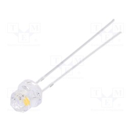 2 pcs x OPTOSUPPLY - OSM5DSEDD1A-1.8HZ - LED, 4.85mm, white warm, blinking, 1120÷1560mcd, 3÷5V, 20mA, 1.8Hz