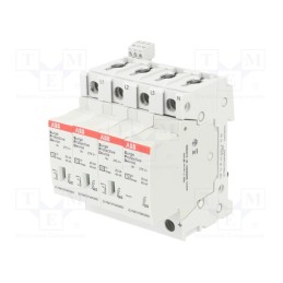 1 pcs x ABB - OVR T2 3N 40-275S P TS QS - Surge arrestor, Type 2, Poles: 3+N, In 8/20us: 40kA, -40÷80°C, IP20