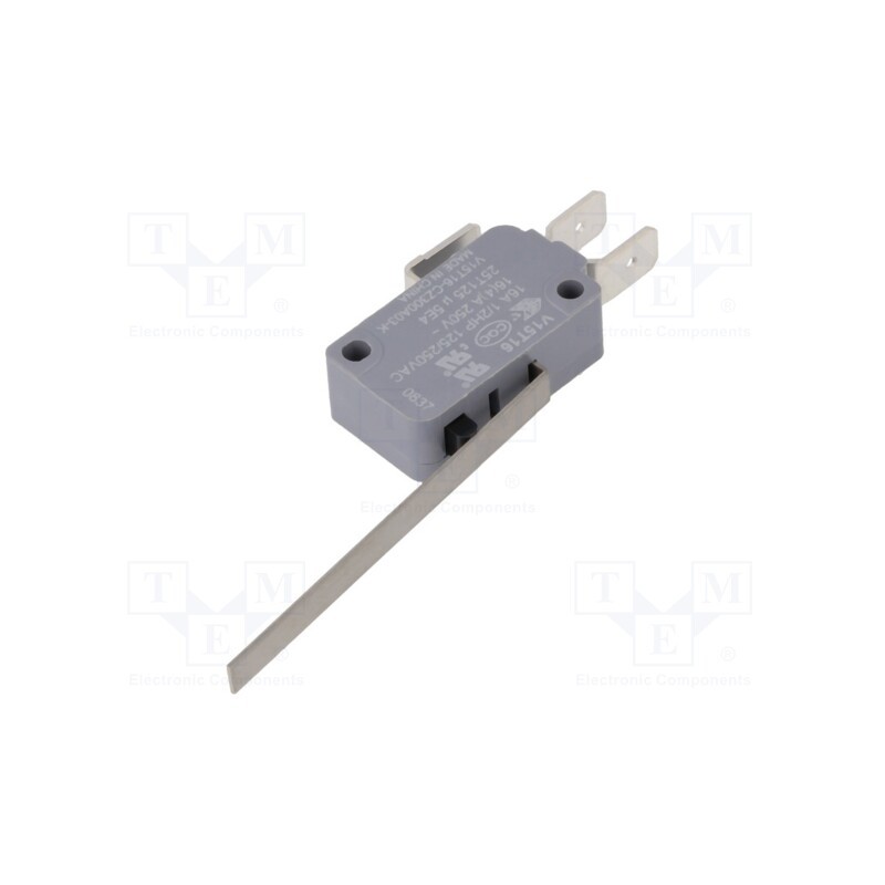1 pcs x HONEYWELL - V15T16-CZ300A03-K - Microswitch SNAP ACTION, 16A/250VAC, with lever, SPDT, ON-(ON)