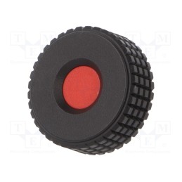 1 pcs x ELESA+GANTER - MBT.30 B-M5-C6 - Knob, Ø: 31mm, Int.thread: M5, 12mm, H: 24mm, technopolymer PP, MBT-B