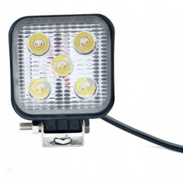 LED work lamp 5 rectangular, 630lm, 2m cable