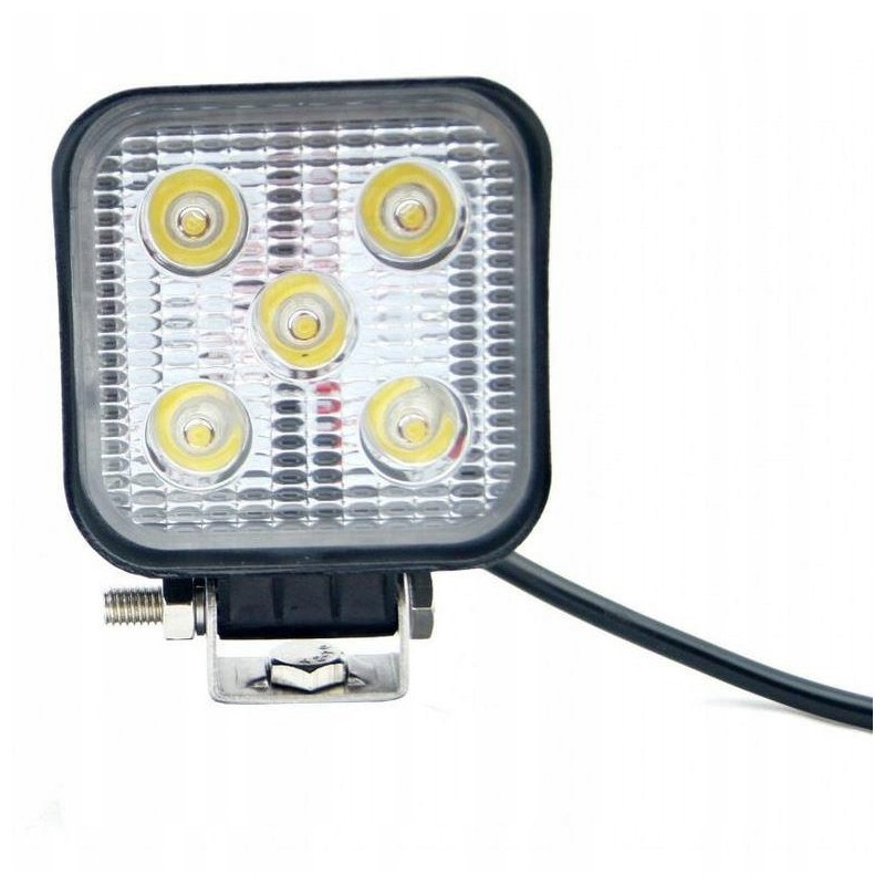 LED work lamp 5 rectangular, 630lm, 2m cable