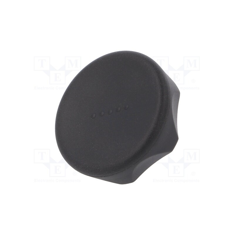1 pcs x ELESA+GANTER - 221206-C1 - Knob, Ø: 45mm, H: 26mm, technopolymer PA, Ømount.hole: 8mm