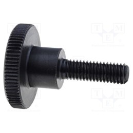 1 pcs x ELESA+GANTER - DIN 464-M10-40 - Knob, Ø: 36mm, Ext.thread: M10, 40mm, H: 23mm, steel, knurled