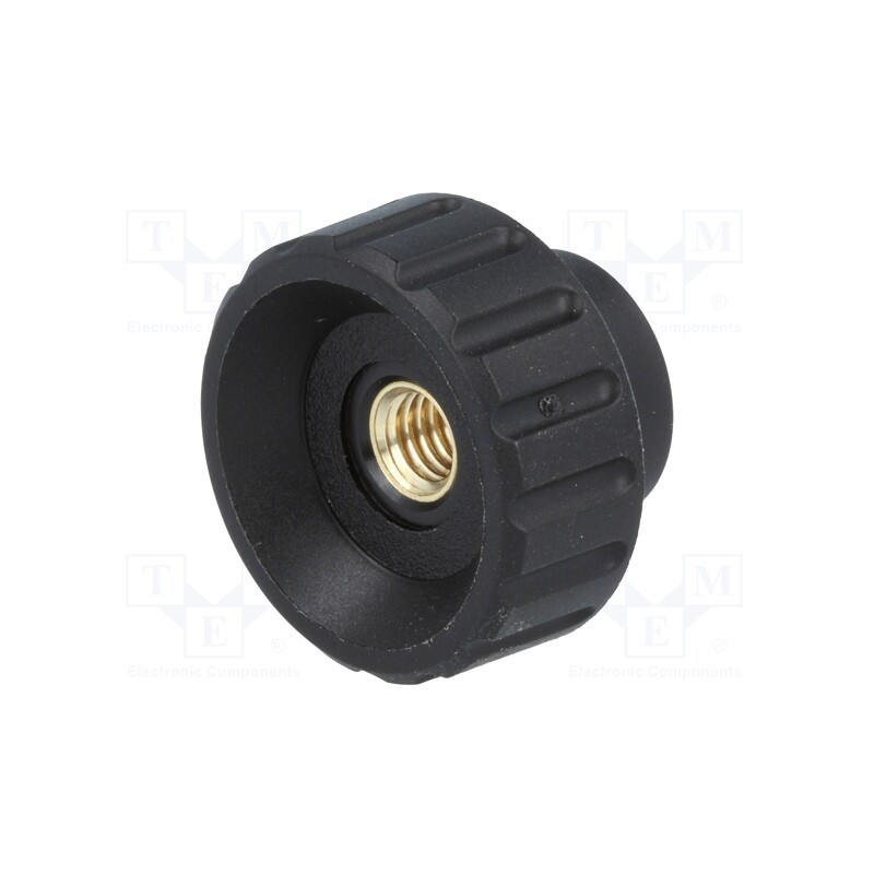 1 pcs x ELESA+GANTER - 6631 - Knob, Ø: 25mm, Int.thread: M6, 14mm, H: 19mm, polyamide