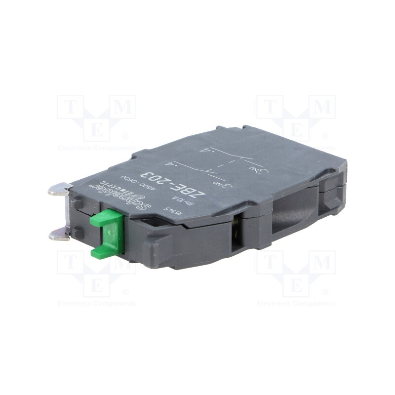 1 pcs x SCHNEIDER ELECTRIC - ZBE203 - Contact block, 22mm, Harmony XB4, -40÷70°C, front fixing