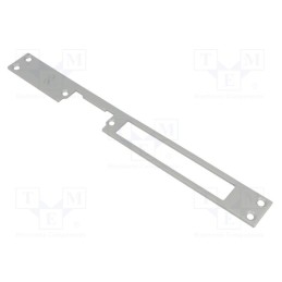 1 pcs x LOCKPOL - 907 G - Frontal plate, for electromagnetic lock, grey, steel