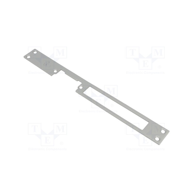 1 pcs x LOCKPOL - 907 G - Frontal plate, for electromagnetic lock, grey, steel