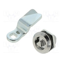 1 pcs x ELESA+GANTER - GN 115-DK-30 - Lock, cast zinc, 30mm, Kind of insert bolt: T7, Body: black