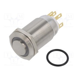 1 pcs x ONPOW - LAS1GQH-11ZE/G/12V/S - Switch: vandal resistant, Pos: 2, SPDT, 3A/220VAC, 5A/24VDC, IP65