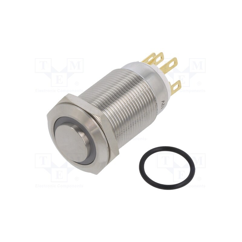 1 pcs x ONPOW - LAS1GQH-11ZE/G/12V/S - Switch: vandal resistant, Pos: 2, SPDT, 3A/220VAC, 5A/24VDC, IP65