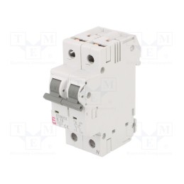 1 pcs x ETI POLAM - ETIMAT 6 1P+N B10 - Circuit breaker, 230/400VAC, Inom: 10A, Poles: 1+N, Charact: B, 6kA