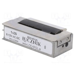 1 pcs x LOCKPOL - 1420 6-12V AC/DC - Electromagnetic lock, 6÷12VDC, with switch, 1400, 6÷12VAC