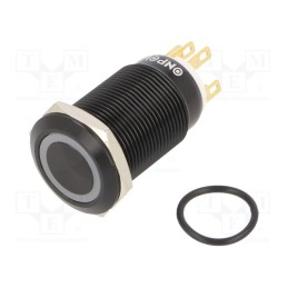 1 pcs x ONPOW - LAS1GQF-11ZE/W/24V/A - Switch: vandal resistant, Pos: 2, SPDT, 3A/220VAC, 5A/24VDC, IP65