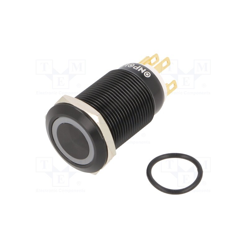 1 pcs x ONPOW - LAS1GQF-11ZE/W/24V/A - Switch: vandal resistant, Pos: 2, SPDT, 3A/220VAC, 5A/24VDC, IP65