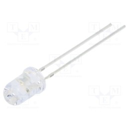 2 pcs x OPTOSUPPLY - OSRBMF5A31A - LED, 5mm, red/blue, blinking, 1560÷2180mcd,3000÷4200mcd, 30°, 3÷5V