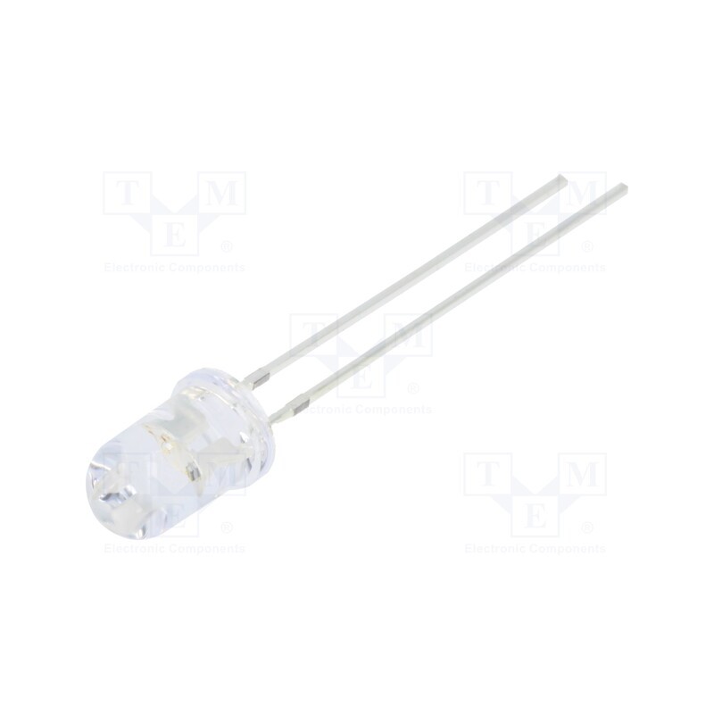 2 pcs x OPTOSUPPLY - OSRBMF5A31A - LED, 5mm, red/blue, blinking, 1560÷2180mcd,3000÷4200mcd, 30°, 3÷5V