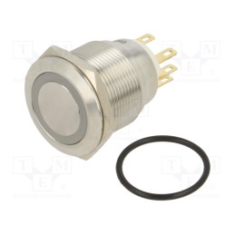 1 pcs x ONPOW - LAS1GQ22-11E/R/110V/S - Switch: vandal resistant, Pos: 2, SPDT, 3A/220VAC, 5A/24VDC, IP65