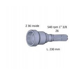 PTO roller massey ferguson 1080 1085 592 518529m91