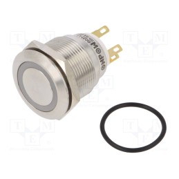 1 pcs x ONPOW - LAS1GQ22-11E/Y/24V/S - Switch: vandal resistant, Pos: 2, SPDT, 3A/220VAC, 5A/24VDC, IP65